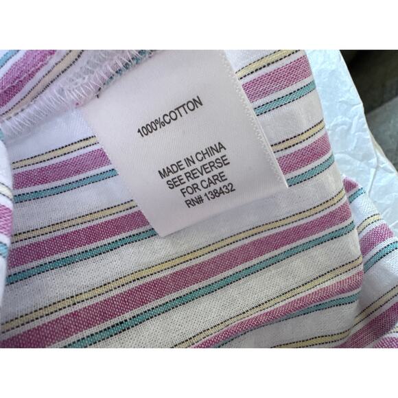 ModCloth Professional Pizzaz Striped Bell Sleeve Button Up Blouse Top XXS NWT - Picture 8 of 11